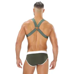 TOF Paris Harnais élastique Fetish X Khaki